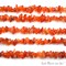 Carnelian Chip Beads, 34 Inch, Natural Chip Strands, Drilled Strung Nugget Beads, 3-7mm, Polished, GemMartUSA (CHCN-70001)
